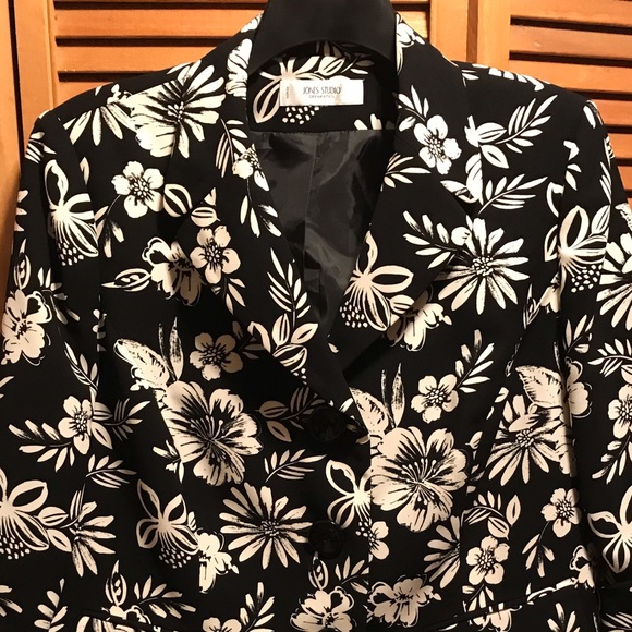 Jones Studio Woman Black & White Jacket - Picture 3 of 12